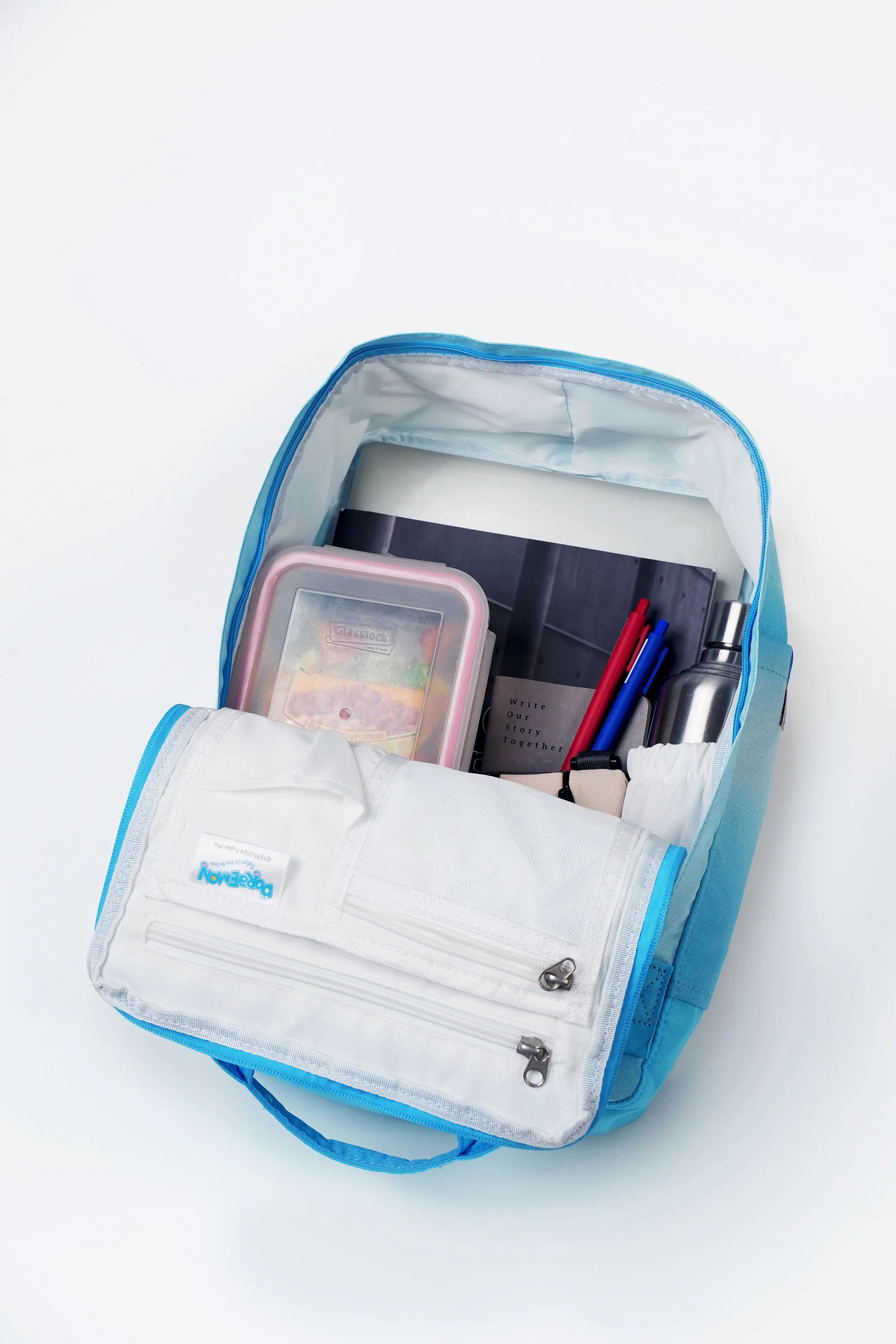 Macaroon Large Doraemon X Doughnut Series Backpack - Image 15