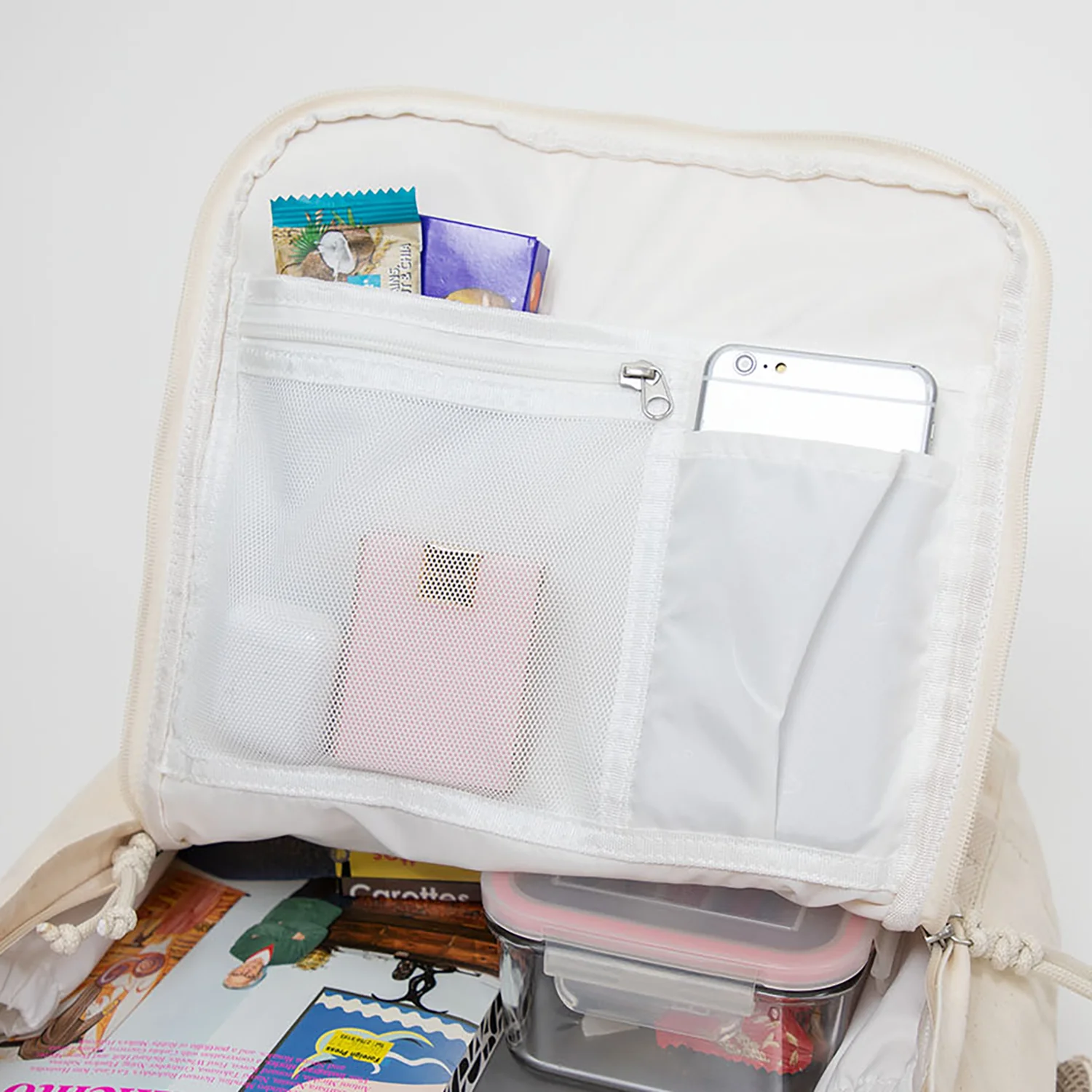 Macaroon Large Organic Cotton Series Backpack - Image 7