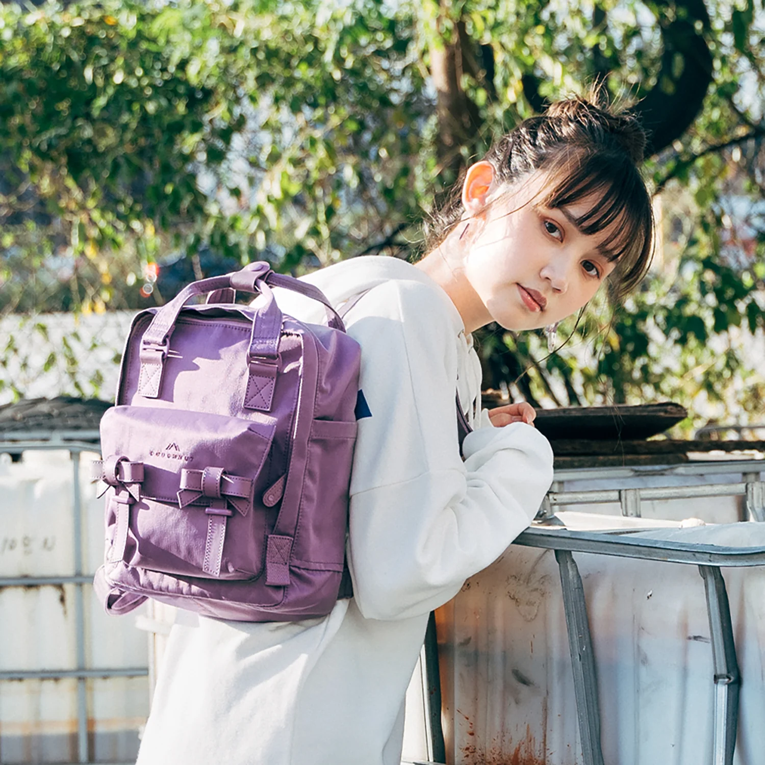 Macaroon Mini Ribbon Series Backpack - Image 4