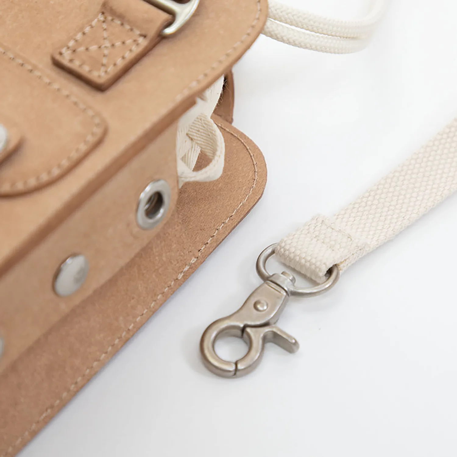 Macaroon Tiny Bucket Organic Cotton Series Crossbody Bag - Image 13