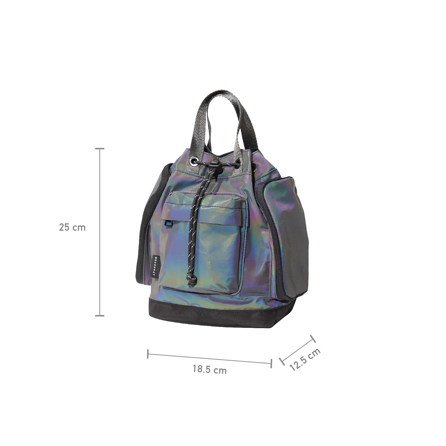 Pyramid Tiny Limelight Series Dark Rainbow Backpack - Image 4